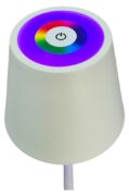 POWERTECH LED επιτραπέζιο φωτιστικό HLL-0196, RGB, ρυθμιζόμενο, επαναφορτιζόμενο, λευκό 3