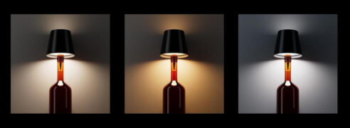 POWERTECH LED φωτιστικό για μπουκάλι HLL-0197, ρυθμιζόμενο, επαναφορτιζόμενο, μαύρο 2