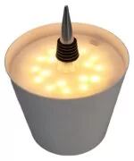 POWERTECH LED φωτιστικό για μπουκάλι HLL-0198, ρυθμιζόμενο, επαναφορτιζόμενο, λευκό 4