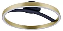 POWERTECH LED φωτιστικό οροφής HLL-0199, 29W, 4000K, Φ38x10cm, χρυσό/μαύρο