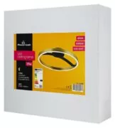 POWERTECH LED φωτιστικό οροφής HLL-0199, 29W, 4000K, Φ38x10cm, χρυσό/μαύρο 6