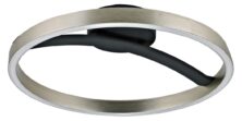 POWERTECH LED φωτιστικό οροφής HLL-0200, 29W, 4000K, Φ38x10cm, ασημί/μαύρο
