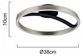 POWERTECH LED φωτιστικό οροφής HLL-0200, 29W, 4000K, Φ38x10cm, ασημί/μαύρο 11 POWERTECH LED φωτιστικό οροφής HLL-0200, 29W, 4000K, Φ38x10cm, ασημί/μαύρο 4