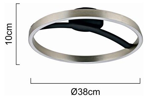 POWERTECH LED φωτιστικό οροφής HLL-0200, 29W, 4000K, Φ38x10cm, ασημί/μαύρο 6 POWERTECH LED φωτιστικό οροφής HLL-0200, 29W, 4000K, Φ38x10cm, ασημί/μαύρο - Image 4