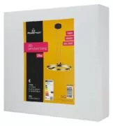 POWERTECH LED φωτιστικό οροφής HLL-0201, 29W, 4000K, Φ38x120cm, χρυσό/μαύρο 6