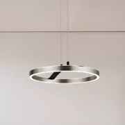 POWERTECH LED φωτιστικό οροφής HLL-0202, 29W, 4000K, Φ38x120cm, ασημί/μαύρο 2