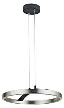 POWERTECH LED φωτιστικό οροφής HLL-0202, 29W, 4000K, Φ38x120cm, ασημί/μαύρο