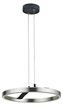 POWERTECH LED φωτιστικό οροφής HLL-0202, 29W, 4000K, Φ38x120cm, ασημί/μαύρο