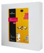POWERTECH LED φωτιστικό οροφής HLL-0202, 29W, 4000K, Φ38x120cm, ασημί/μαύρο 6