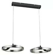POWERTECH LED φωτιστικό οροφής HLL-0203, 42W, 4000K, 70x30x120cm, ασημί/μαύρο