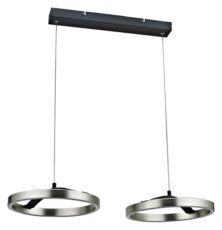 POWERTECH LED φωτιστικό οροφής HLL-0203, 42W, 4000K, 70x30x120cm, ασημί/μαύρο