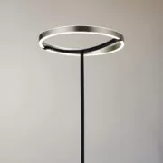 POWERTECH LED φωτιστικό δαπέδου HLL-0204, 42W, 4000K, Φ38x157cm, ασημί/μαύρο 2