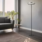 POWERTECH LED φωτιστικό δαπέδου HLL-0204, 42W, 4000K, Φ38x157cm, ασημί/μαύρο 3