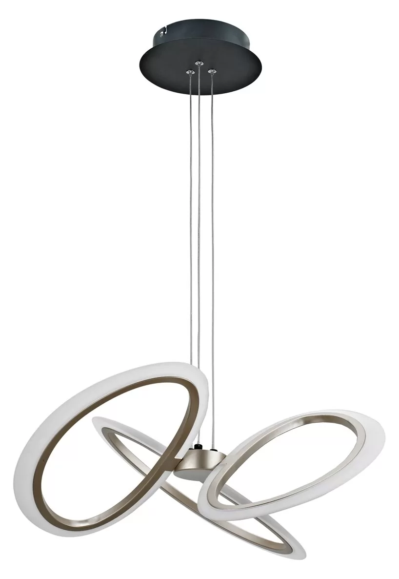 POWERTECH LED φωτιστικό οροφής HLL-0205, 40W, 4000K, Φ53x120cm, οπάλ χρυσό/μαύρο 3 POWERTECH LED φωτιστικό οροφής HLL-0205, 40W, 4000K, Φ53x120cm, οπάλ χρυσό/μαύρο
