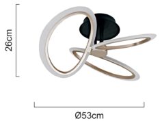 POWERTECH LED φωτιστικό οροφής HLL-0206, 40W, 4000K, Φ53x26cm, οπάλ χρυσό/μαύρο 11 POWERTECH LED φωτιστικό οροφής HLL-0206, 40W, 4000K, Φ53x26cm, οπάλ χρυσό/μαύρο 4