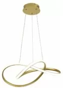 POWERTECH LED φωτιστικό οροφής HLL-0208, 48W, 4000K, Φ50cm x 120cm, χρυσό