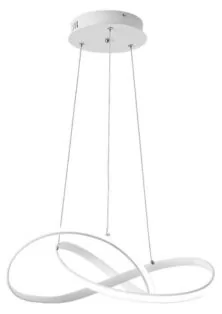 POWERTECH LED φωτιστικό οροφής HLL-0209, 48W, 4000K, Φ50cm x 120cm, λευκό
