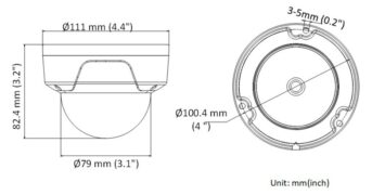 HIKVISION HIWATCH IP κάμερα HWI-D121H, POE, 2.8mm, 2MP, IP67 & IK10 2
