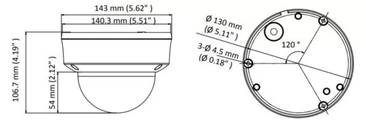 HIKVISION HIWATCH υβριδική κάμερα HWT-D320-VF, 2.8-12mm, 2MP, IP66, IK10 2