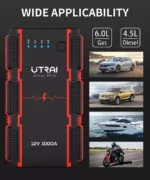UTRAI εκκινητής μπαταρίας αυτοκινήτου JS-Mini με φακό, 12V/1000A, 13000mah 15 UTRAI εκκινητής μπαταρίας αυτοκινήτου JS-Mini με φακό, 12V/1000A, 13000mah 6