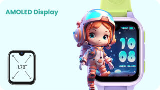 LAGENIO GPS smartwatch για παιδιά K9, 1.78" AMOLED, με κάμερα, 4G, IP68, μωβ 8