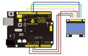 KEYESTUDIO OLED graphic display module KS0056, 1.3", 128x64 2