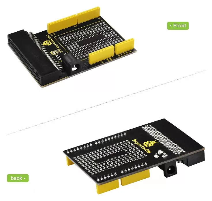 KEYESTUDIO Micro:bit prototyping shield V1 KS0292, με small breadboard 5 KEYESTUDIO Micro:bit prototyping shield V1 KS0292, με small breadboard - Image 3