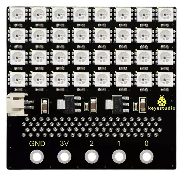 KEYESTUDIO SK6812 4x8 LED dot matrix shield KS0315 για Micro:bit 3 KEYESTUDIO SK6812 4x8 LED dot matrix shield KS0315 για Micro:bit