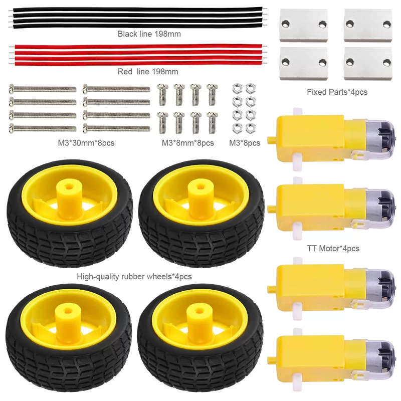 KEYESTUDIO motor wheel kit για smart car KS0324 5 KEYESTUDIO motor wheel kit για smart car KS0324 - Image 3
