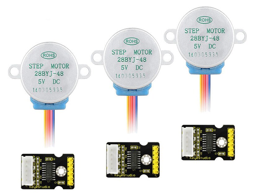 KEYESTUDIO stepper motor drive board και stepper motor KS0327, 5V, 3τμχ 3 KEYESTUDIO stepper motor drive board και stepper motor KS0327, 5V, 3τμχ