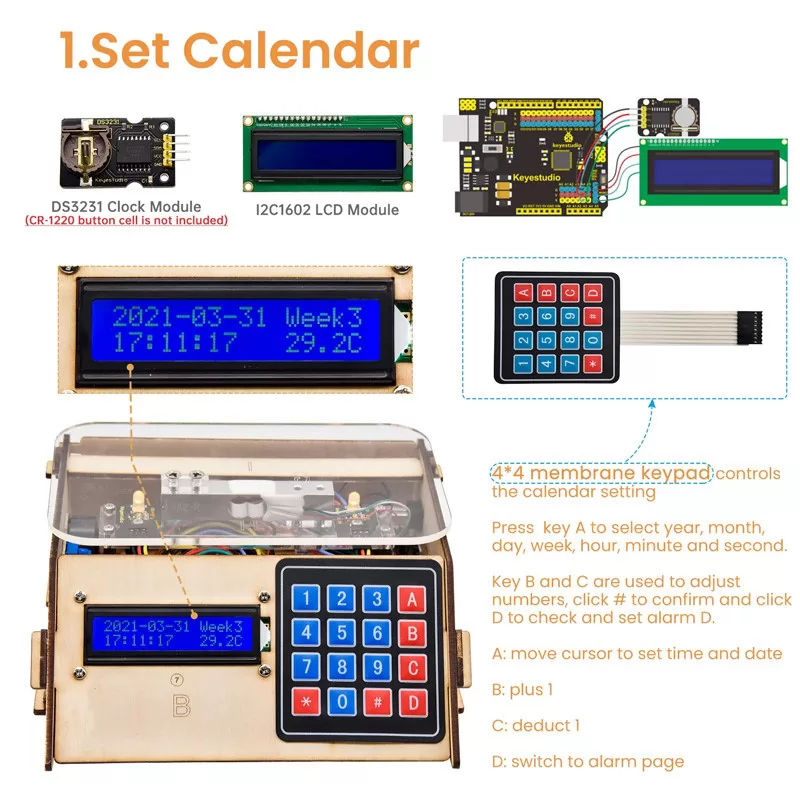 KEYESTUDIO Electronic Scale Kit KS0345 για Arduino 8 KEYESTUDIO Electronic Scale Kit KS0345 για Arduino - Image 6