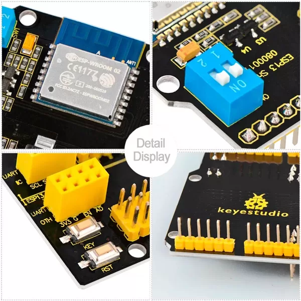 KEYESTUDIO ESP13 shield serial port module KS0366 για Arduino 4 KEYESTUDIO ESP13 shield serial port module KS0366 για Arduino - Image 2
