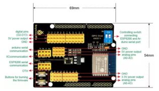 KEYESTUDIO ESP13 shield serial port module KS0366 για Arduino 3