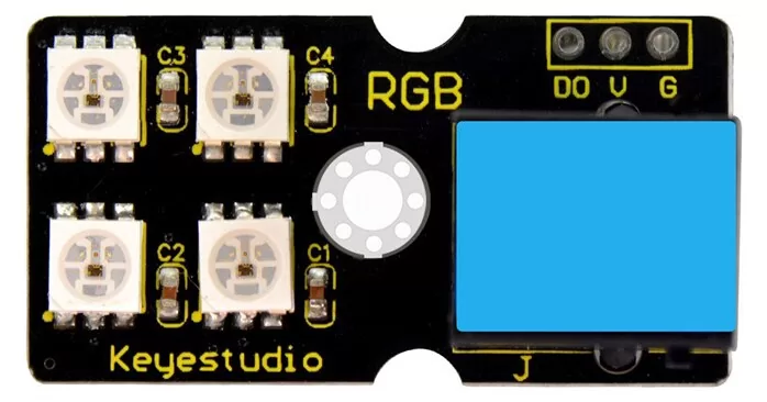 KEYESTUDIO EASY plug 2812 2x2 RGB module KS0370 5 KEYESTUDIO EASY plug 2812 2x2 RGB module KS0370 - Image 3