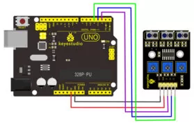 KEYESTUDIO 3-channel infrared line tracking sensor KS0453 6 KEYESTUDIO 3-channel infrared line tracking sensor KS0453 2