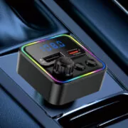 KAKUSIGA FM transmitter & φορτιστής KSC-1982, USB/USB-C, 55W, Bluetooth, μαύρο 2