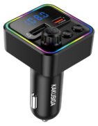 KAKUSIGA FM transmitter & φορτιστής KSC-1982, USB/USB-C, 55W, Bluetooth, μαύρο