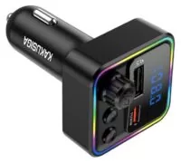 KAKUSIGA FM transmitter & φορτιστής KSC-1982, USB/USB-C, 55W, Bluetooth, μαύρο 3