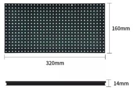KEYESTUDIO LED panel module P10 KT0183 για Arduino, 16x32cm, λευκό 3