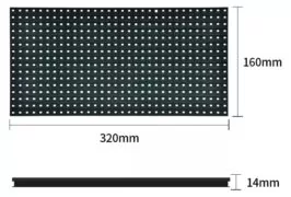 KEYESTUDIO LED panel module P10 KT0183 για Arduino, 16x32cm, λευκό 3