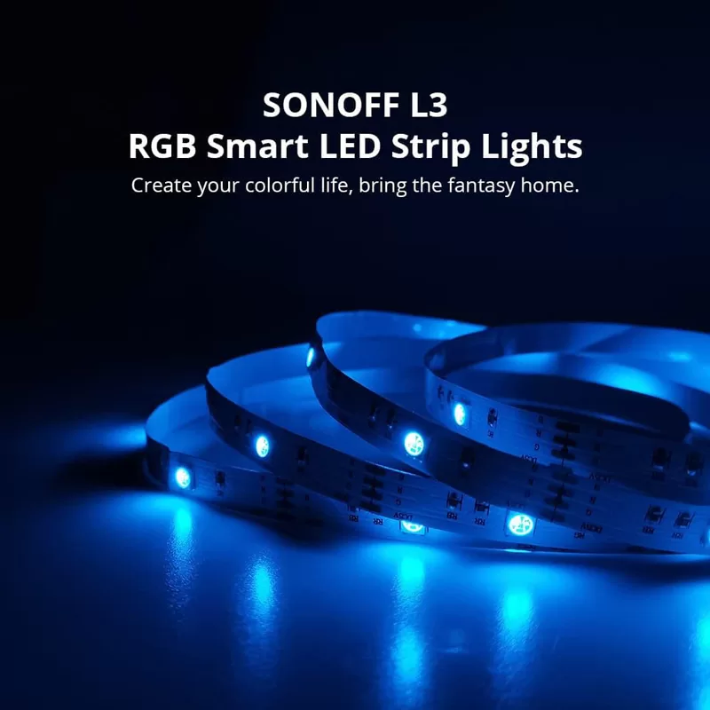 SONOFF smart LED καλωδιοταινία L3, RGB, Wi-Fi & Bluetooth, 5m 4 SONOFF smart LED καλωδιοταινία L3, RGB, Wi-Fi & Bluetooth, 5m - Image 2