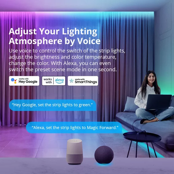 SONOFF smart LED καλωδιοταινία L3 Pro, RGBIC, αδιάβροχη, Wi-Fi & BT, 5m 5 SONOFF smart LED καλωδιοταινία L3 Pro, RGBIC, αδιάβροχη, Wi-Fi & BT, 5m - Image 3