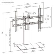 BRATECK επιτραπέζια βάση τηλεόρασης LDT03-29LD, 32-77", έως 40kg 7