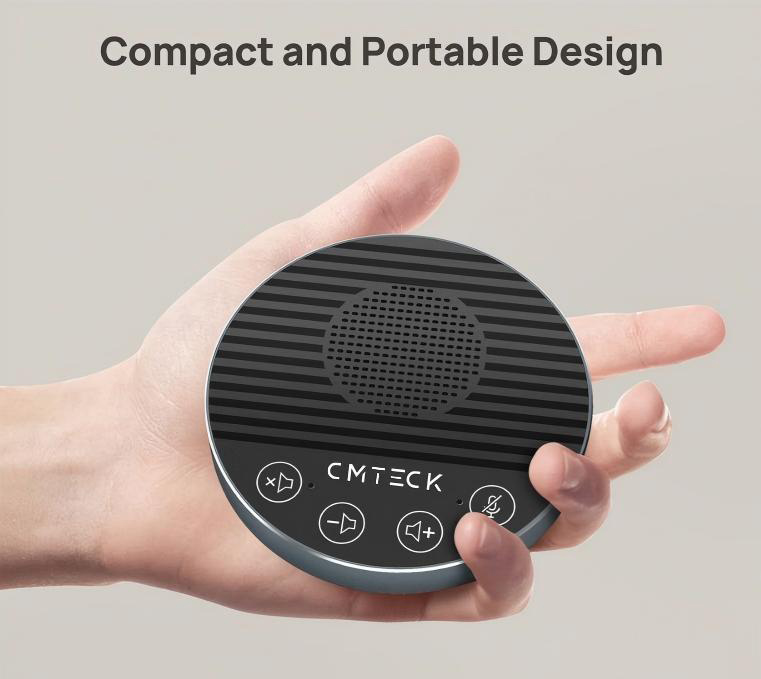 CMTECK επιτραπέζιο μικρόφωνο LE2102 με ηχείο, omnidirectional, USB/USB-C, μαύρο 6 CMTECK επιτραπέζιο μικρόφωνο LE2102 με ηχείο, omnidirectional, USB/USB-C, μαύρο - Image 4