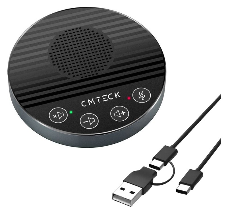 CMTECK επιτραπέζιο μικρόφωνο LE2102 με ηχείο, omnidirectional, USB/USB-C, μαύρο 3 CMTECK επιτραπέζιο μικρόφωνο LE2102 με ηχείο, omnidirectional, USB/USB-C, μαύρο