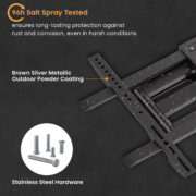 BRATECK επιτοίχια βάση τηλεόρασης LPA69-466W, 37-86", έως 60kg, full motion, weatherproof 3