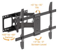 BRATECK επιτοίχια βάση τηλεόρασης LPA69-466W, 37-86", έως 60kg, full motion, weatherproof 4