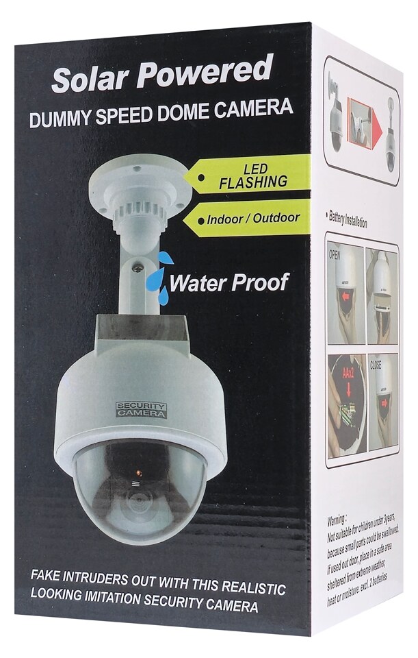 Ψεύτικη κάμερα CCTV LXKAM15 με LED, ηλιακή, λευκή 6 Ψεύτικη κάμερα CCTV LXKAM15 με LED, ηλιακή, λευκή - Image 4