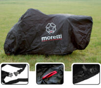 MORETTI κουκούλα μηχανής LXMA2753 με θήκη, L 246x104x127cm, μαύρη 6 MORETTI κουκούλα μηχανής LXMA2753 με θήκη, L 246x104x127cm, μαύρη 2
