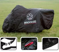 MORETTI κουκούλα μηχανής LXMA2753 με θήκη, L 246x104x127cm, μαύρη 6 MORETTI κουκούλα μηχανής LXMA2753 με θήκη, L 246x104x127cm, μαύρη 2